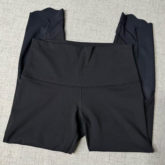 Lululemon Wunder Under High Rise Leggings Special Edition Scalloped Hem Black 8 - Picture 5 of 13